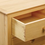 Moreton Oak 3 Drawer Bedside